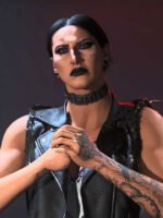 Call Of Duty Rhea Ripley Black Leather Vest