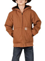 Carhartt Boys Brown Active Hooded Jacket