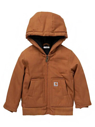 Carhartt Boys Brown Active Hooded Jacket