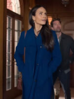 Cellar Door 2024 Jordana Brewster Wool Blue Coat