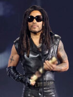 Choice Awards 2024 People’s Lenny Kravitz Black Leather Vest