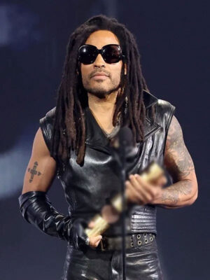 Choice Awards 2024 People’s Lenny Kravitz Black Leather Vest