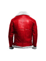 Christmas Santa Claus B3 Red Leather Jacket