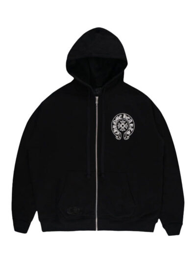 Chrome Hearts Los Angeles Horseshoe Thermal Black Hoodie