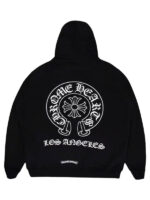 Chrome Hearts Los Angeles Horseshoe Thermal Black Hoodie