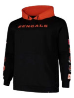 Cincinnati Bengals Black Patched Out Pullover Hoodie