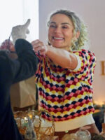 clare-bowen-xmas-2022-multi-color-knitted-sweater