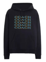 Coach Signature Stack Black Pullover Hoodie