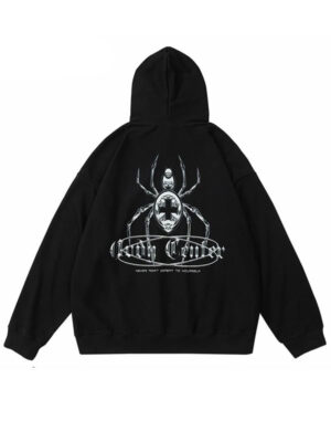 Cross Cellar Spider Oversized Pullover Hoodie