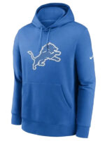 Detroit Lions Club Logo Blue Pullover Hoodie