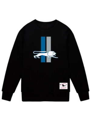 Detroit Lions NFL Mitchell & Ness Black Sweatshirt