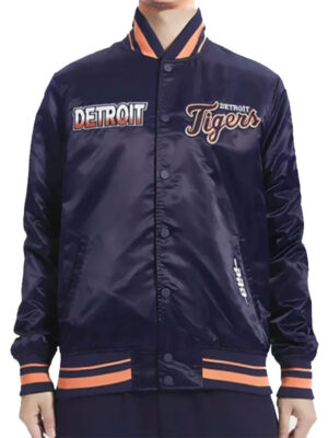 Detroit Tigers American League Navy Bomber Jacket