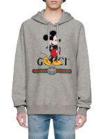 Disney x Gucci Mickey Mouse Grey Pullover Hoodie