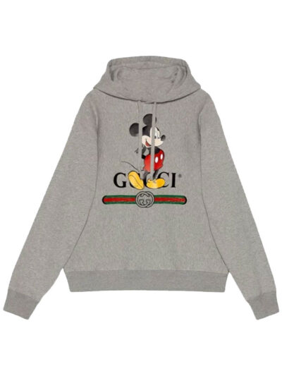 Disney x Gucci Mickey Mouse Grey Pullover Hoodie