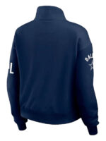 Erin Andrews Dallas Cowboys Blue Quarter-Zip Jacket