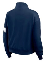 Erin Andrews Denver Broncos Quarter-Zip Blue Jacket