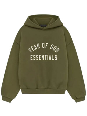 Essentials Fear OF God Green Pullover Hoodie