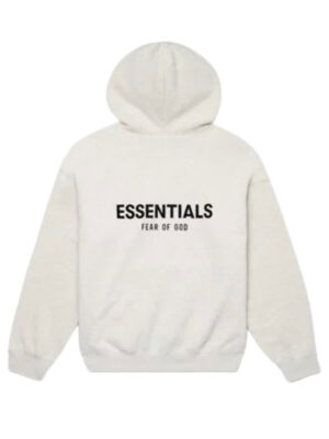 Essentials Fear Of God Light Oatmeal Pullover Hoodie