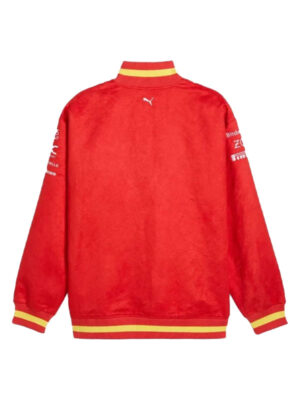 F1 2024 Scuderia Ferrari Team Varsity Bomber Jacket