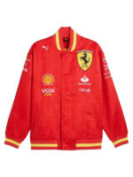 F1 2024 Scuderia Ferrari Team Varsity Bomber Jacket