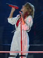 F1 Grand Prix Kylie 2023 Minogue White Jumpsuit