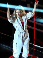 F1 Grand Prix Kylie 2023 Minogue White Jumpsuit