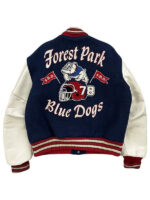 Forest Park Blue Dogs Letterman Varsity Jacket