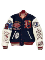 Forest Park Blue Dogs Letterman Varsity Jacket