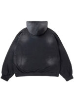 Gothic Cross Print Oversized Pullover Hoodie