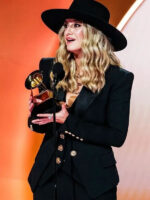 Grammy 2024 Lainey Wilson Black Coat