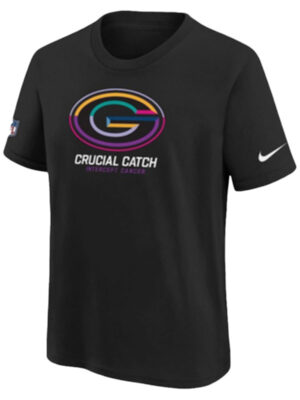 Green Bay Packers NFL Crucial Catch Black T-Shirt