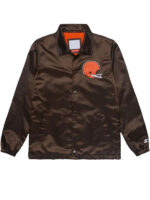 HOMAGE X Starter Cleveland Browns Coach’s Brown Jacket