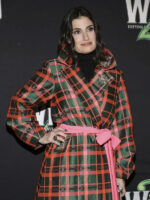 Idina Menzel Broadway Anniversary Plaid Checked Coat