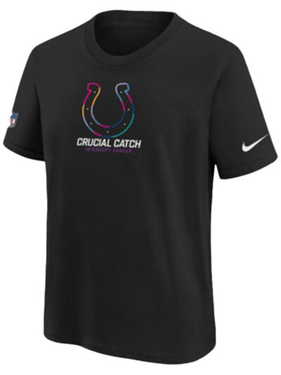 Indianapolis Colts NFL Crucial Catch Black T-shirt