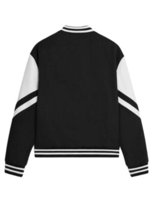 Jackson Teddy Celine Black Wool Varsity Jacket