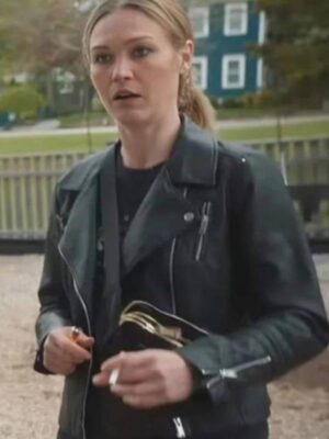 Julia Stiles Chosen Family 2024 Biker Leather Jacket