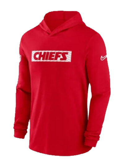 Kansas City Chiefs NFL Sideline Red Pullover Hoodie