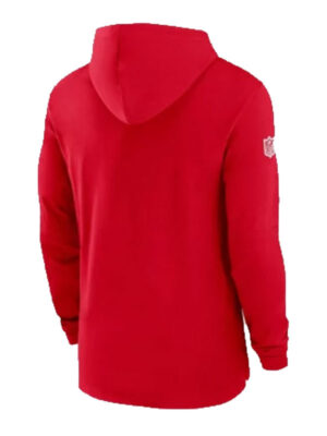 Kansas City Chiefs NFL Sideline Red Pullover Hoodie