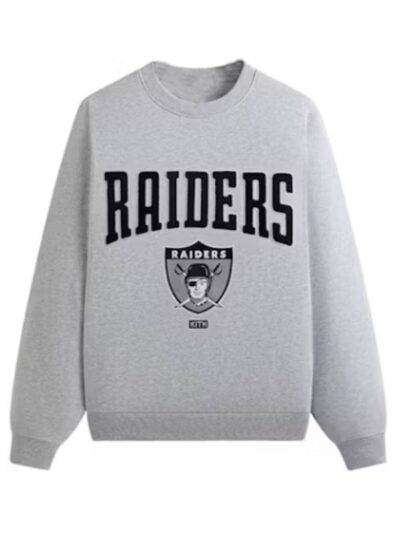 Kith Las Vegas Raiders Nelson Crewneck Grey Sweatshirt