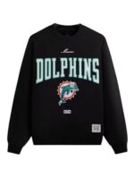 Kith Miami Dolphins Nelson Crewneck Black Sweatshirt