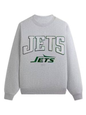 Kith New York Jets Nelson Grey Crewneck Sweatshirt