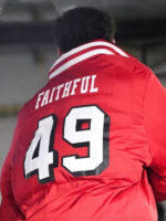 Klay Thompson 49ers Kristin Juszczyk Red Jacket