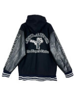 KRHYME The Players Choice Black Varsity Jacket