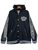 KRHYME The Players Choice Black Varsity Jacket