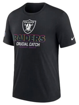 Las Vegas Raiders NFL Crucial Catch Black T-Shirt