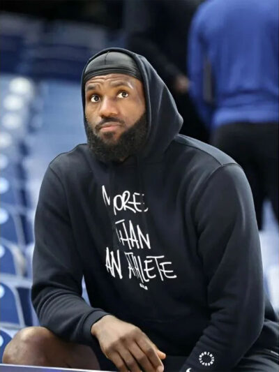 Lebron James More Than An Athlete Black Pullover Hoodie