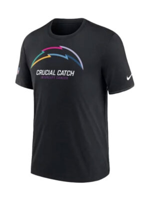 Los Angeles Chargers NFL Crucial Catch Black T-Shirt