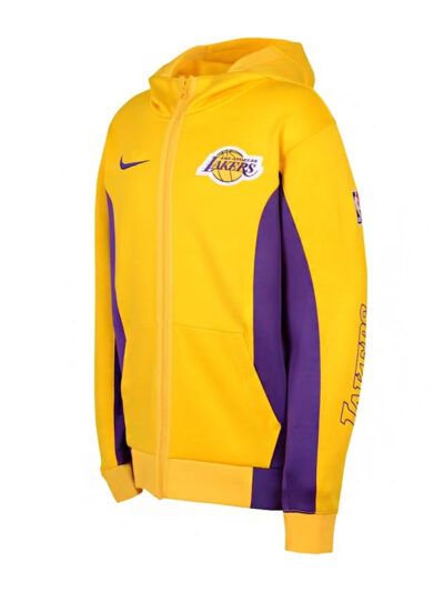 Los Angeles Lakers Yellow Zip-Up Hoodie