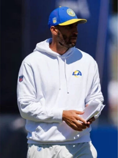 Los Angeles Rams Sideline Club White Pullover Hoodie