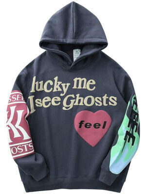 Lucky Me I See Ghosts Black Hoodie